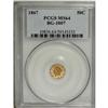1867 50C Liberty Round 50 Cents, BG-1007, High