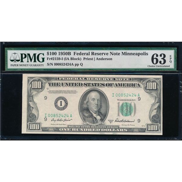 1950B $100 Minneapolis FRN PMG 63EPQ