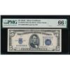 Image 1 : 1934C $5 Silver Certificate PMG 66EPQ