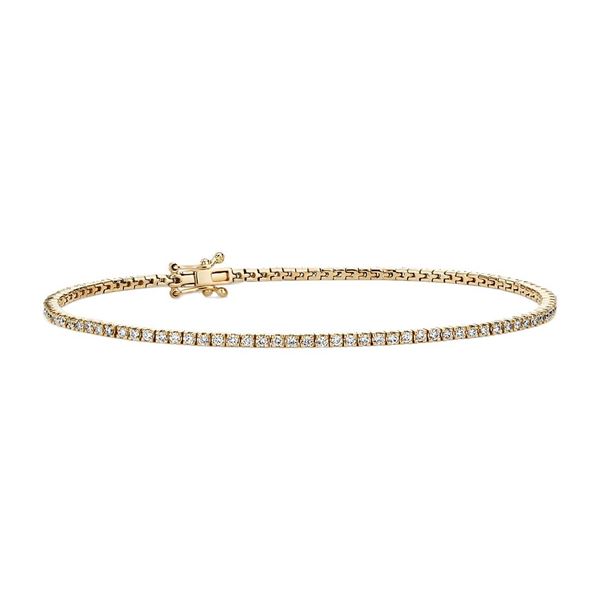 14KT Yellow Gold 2.88ctw Diamond Tennis Bracelet