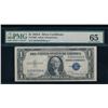 Image 1 : 1935A $1 Silver Certificate PMG 65