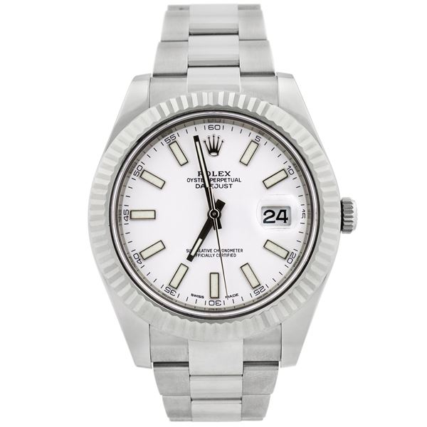 Rolex Mens Datejust II Stainless Steel Watch