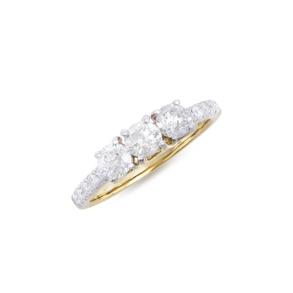 14KT Yellow Gold 1.27ctw Diamond Ring