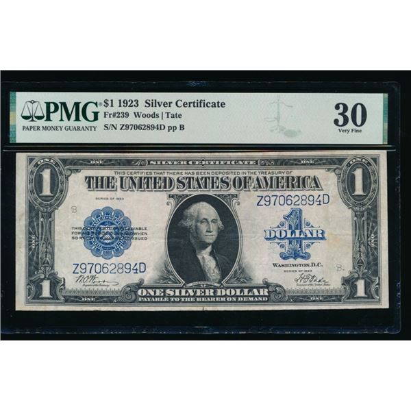 1923 $1 Silver Certificate PMG 30