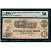 Image 1 : 1862-63 $100 T-40 Confederate PMG 50