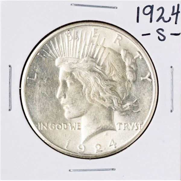 1924-S $1 Peace Silver Dollar Coin