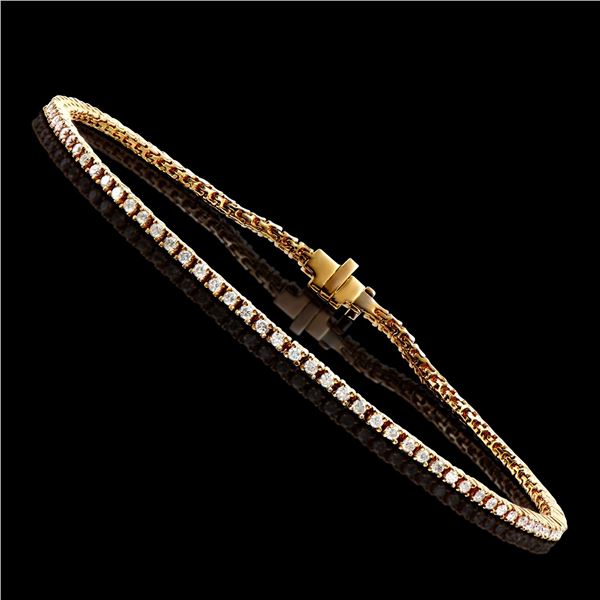 14KT Yellow Gold 1.15ctw Diamond Bracelet