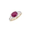 Image 1 : 14KT Yellow Gold 2.05ct Ruby and Diamond Ring