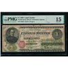 Image 1 : 1862 $1 Legal Tender Note PMG 15