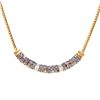 Image 1 : Plated 18KT Yellow Gold 1.65ctw Tanzanite and Diamond Pendant with Chain