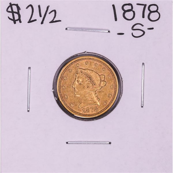 1878-S $2 1/2 Liberty Head Quarter Eagle Gold Coin