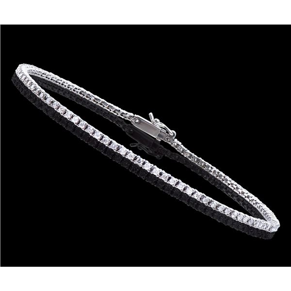 14KT White Gold 1.15ctw Diamond Bracelet