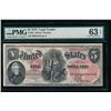 Image 1 : 1875 $5 Legal Tender Note PMG 63EPQ