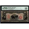 Image 1 : 1901 $10 Bison Legal Tender Note PMG 15