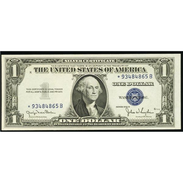1935D $1 STAR Narrow Silver Certificate
