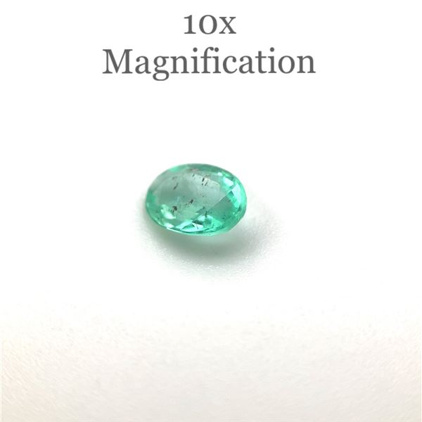 Oval Cut 0.50ct Natural Emerald
