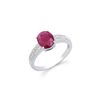 Image 1 : 14KT White Gold 2.05ct Ruby and Diamond Ring