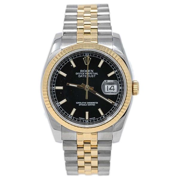 Rolex Unisex Datejust 18KT Yellow Gold and Steel Watch