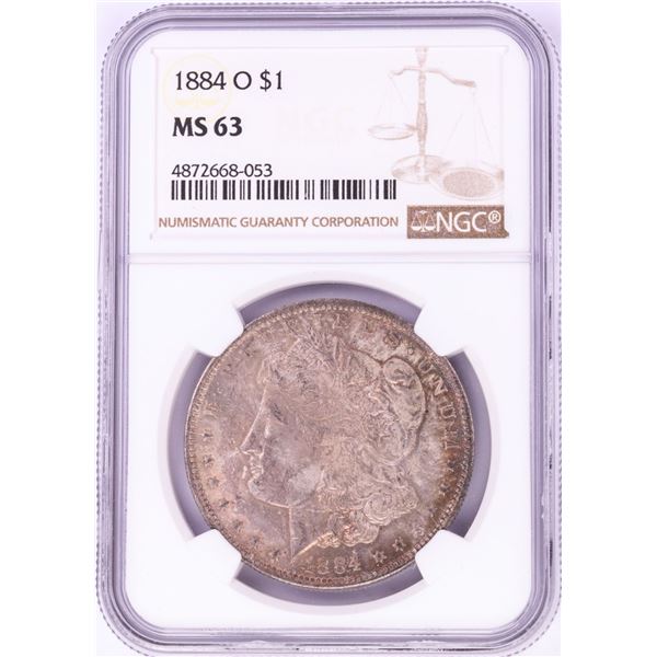 1884-O $1 Morgan Silver Dollar Coin NGC MS63