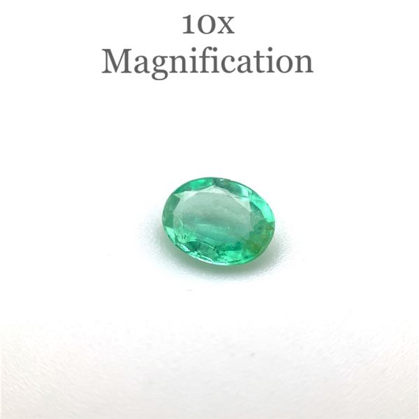 Oval Cut 0.53ct Natural Emerald