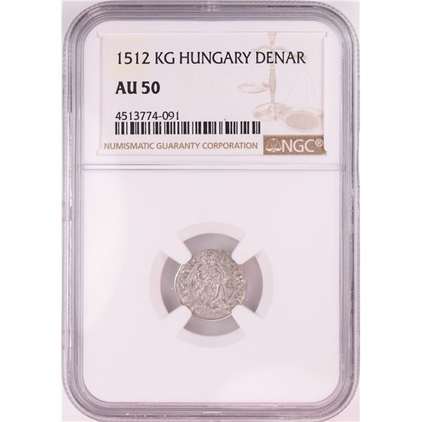 1512 KB Hungary Denar 'Madonna and Child' Coin NGC AU50