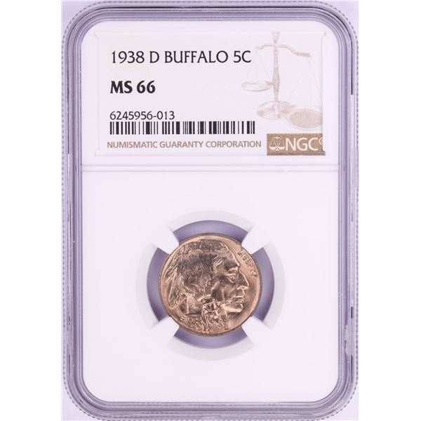 1938-D Buffalo Nickel Coin NGC MS66