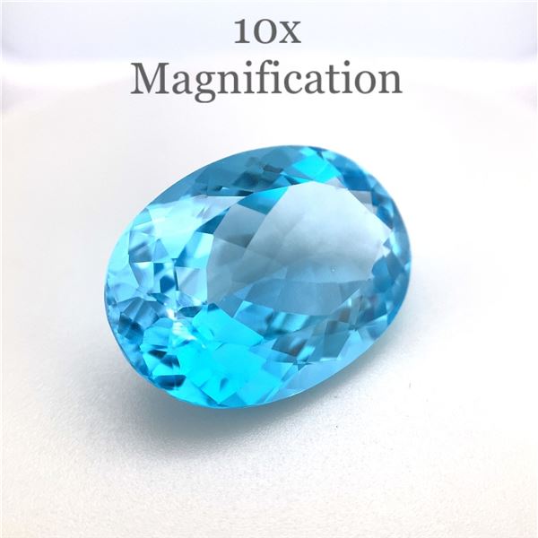 Oval Cut 18.76ct Natural Blue Topaz
