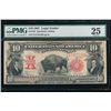 Image 1 : 1901 $10 Bison Legal Tender Note PMG 25