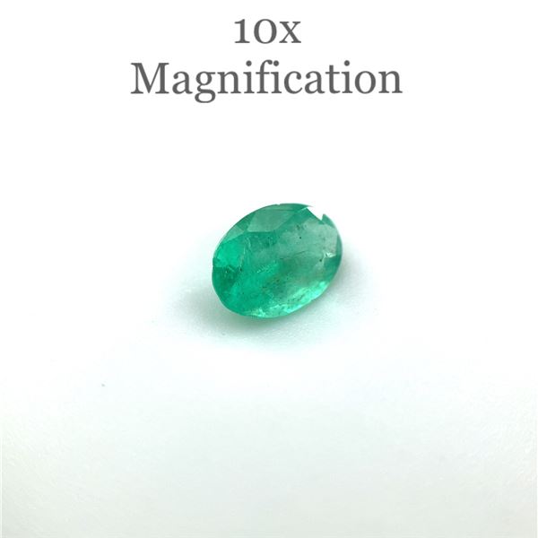 Oval Cut 0.62ct Natural Emerald