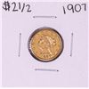 Image 1 : 1907 $2 1/2 Liberty Head Quarter Eagle Gold Coin