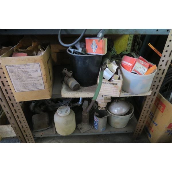 2 Shelves of Contents Including Jack, and other Misc. Items