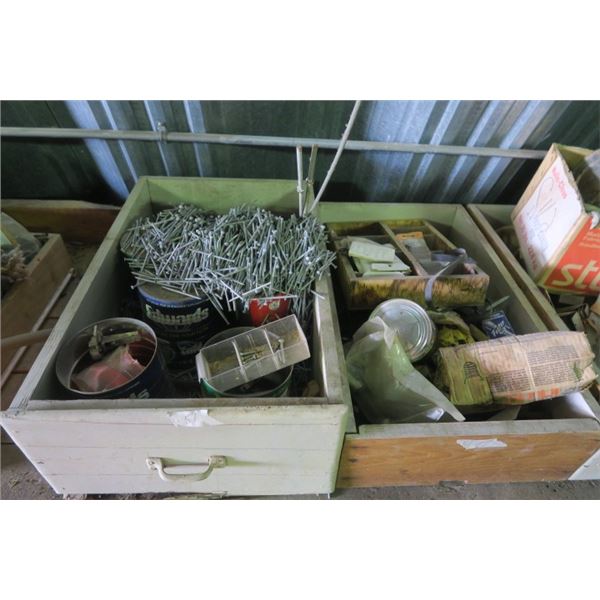 2 Boxes Of Misc. Items, Lots of Nails and More