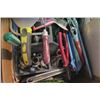Image 3 : Box of Misc. Items Including Scraper, Adjustable Wrenches and More