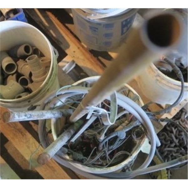 Pail of Misc. Electrical Wiring