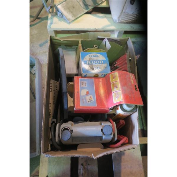 Box of Misc. Items Including Booster Pack, Drill Bits and More