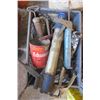 Image 1 : Box of Misc, Items Including Grease and Caulking Guns
