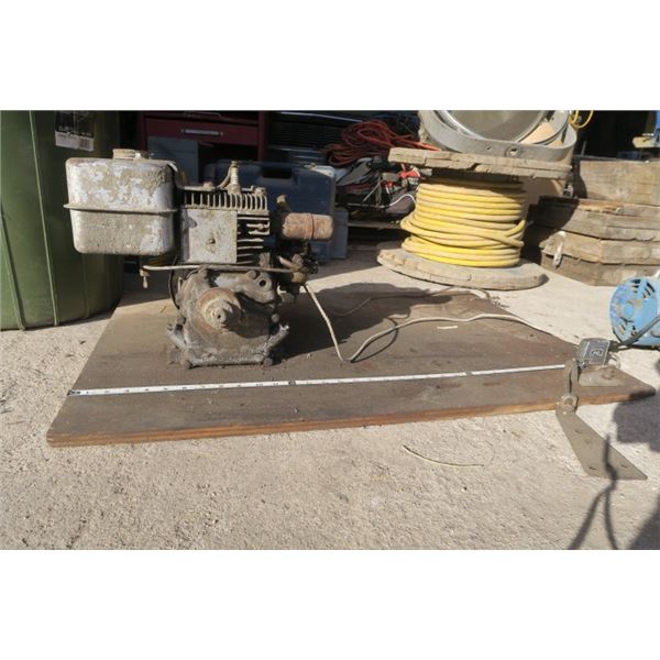 Briggs and Stratton on A Plywood Sled