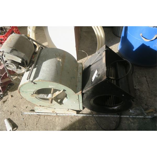 2 Blowers / Squirrel Cages 1 With Motor