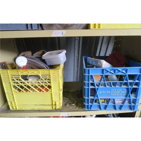 2 Milk Crate of Misc. Items
