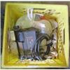 Image 1 : Milk Crate of Misc. Items Including Bag of Flood Lights