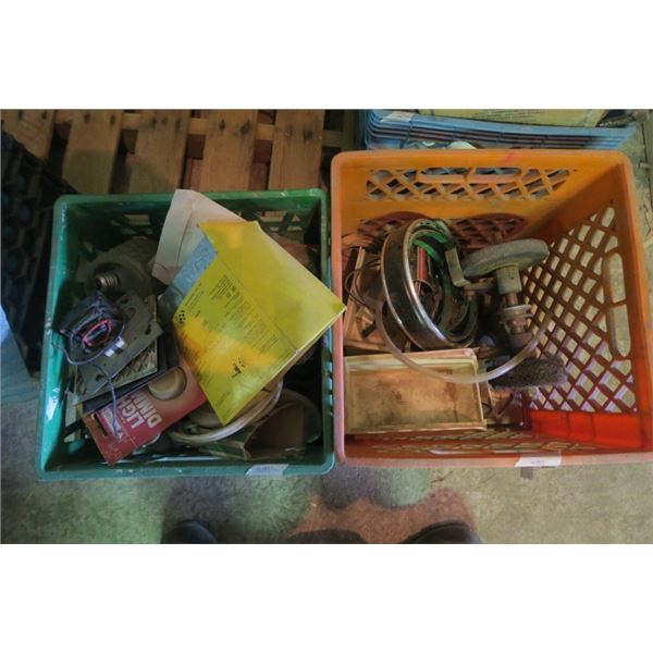 2 Milk Crates of Misc. Items