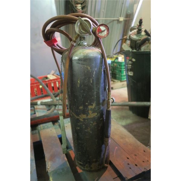 Acetylene Tank, Regulator and Torch