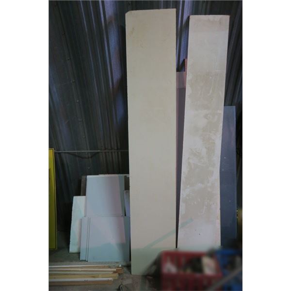 Large Lot of Melamine Shelving Pieces