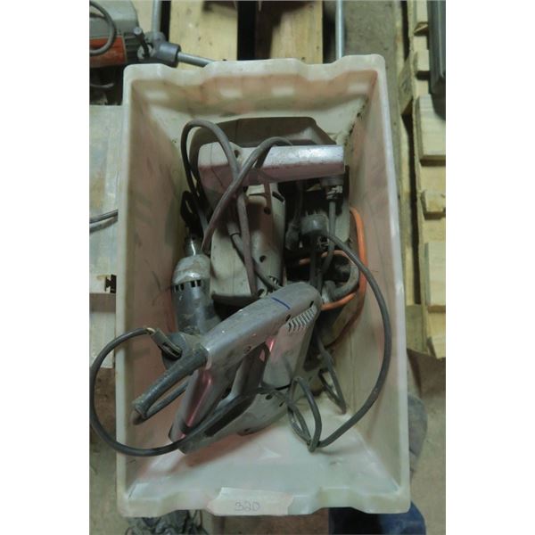 Box of Misc. Power Tools,