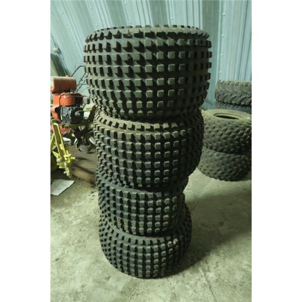 Lot of 4 ATV Tires on Rims