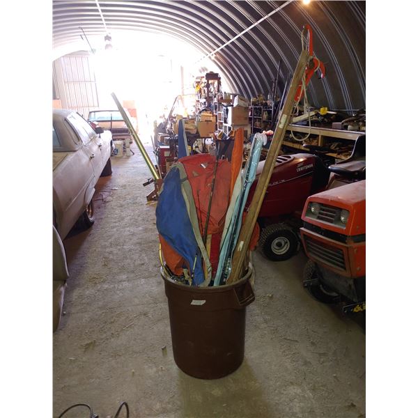 Large Shop Garbage Bins of Misc. Fishing Equipment