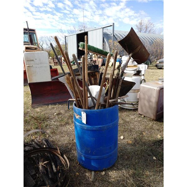 Rain Barrel and Misc. Hand Tools