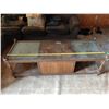 Image 1 : 59" Glass Top Coffee Table