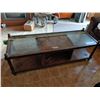 Image 2 : 59" Glass Top Coffee Table