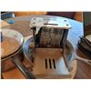 Image 3 : Lot of Misc, Ketchen Items Including Antique Toaster and Lazy Susan